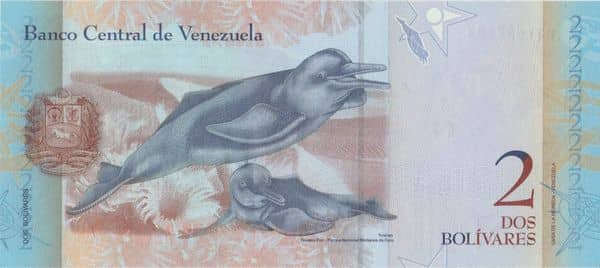 Billete de 2 bolivares