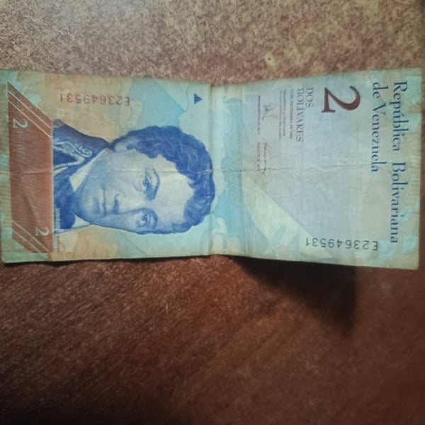 Billete de 2bs Año 2008
