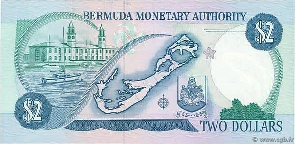 2 Dollars Elizabeth II 2 lines