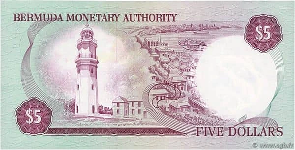 5 Dollars Elizabeth II Monetary Authority