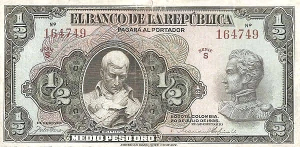 ½ Peso Oro