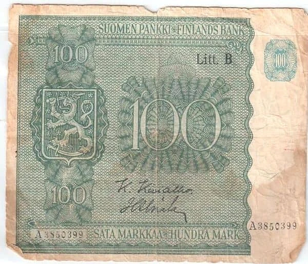 100 Markkaa