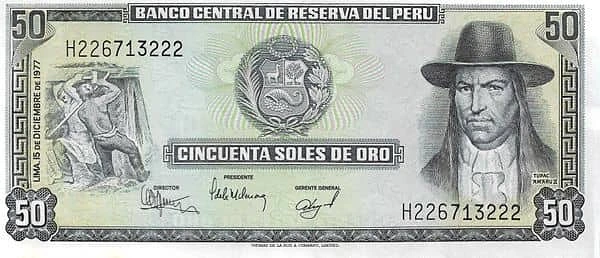 50 soles de oro