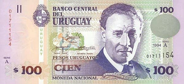 100 Pesos Uruguayos