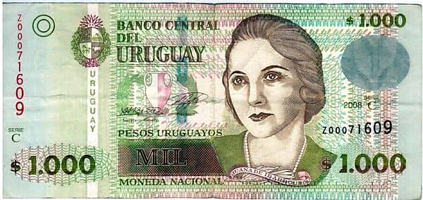 1000 pesos uruguayos