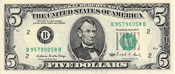 5 dollars