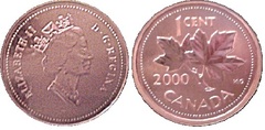 1 cent 1998-2000